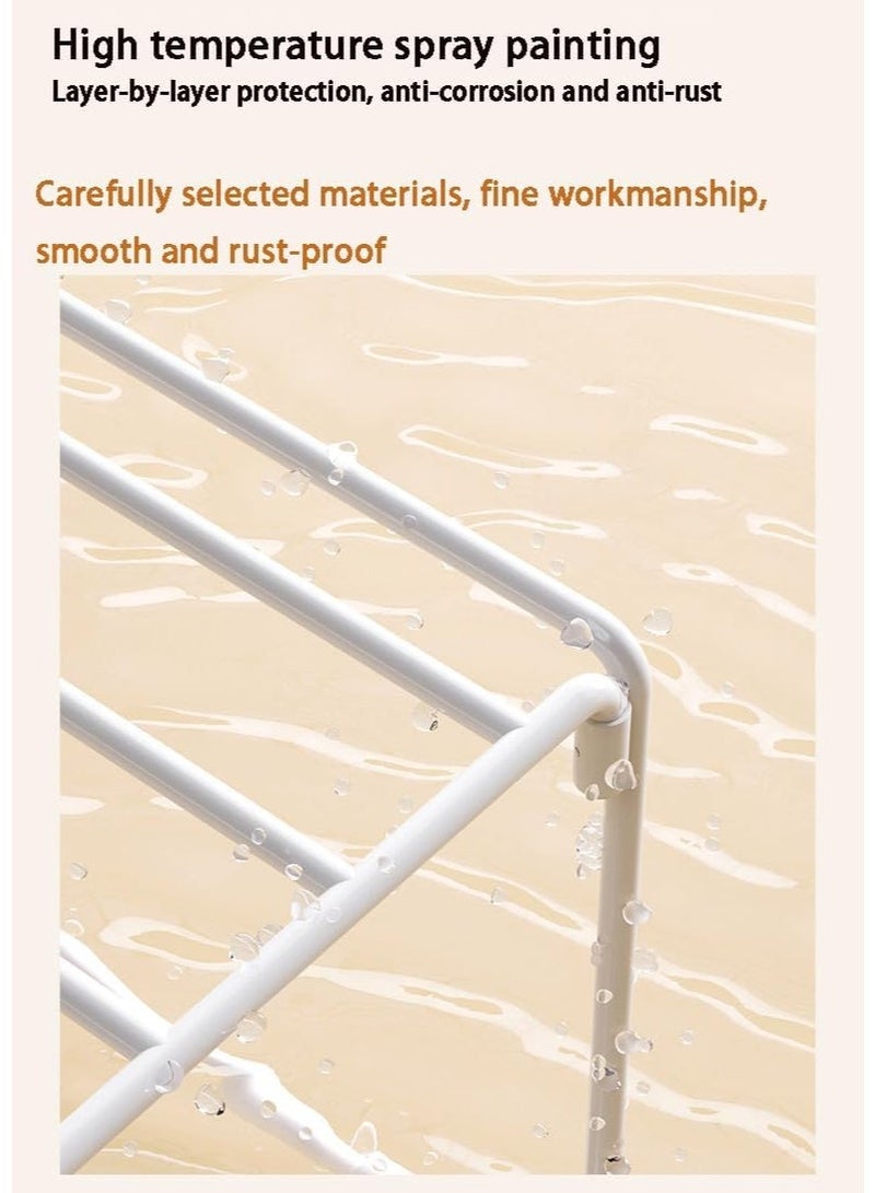 YOUWE7 3 Pack Large Clothes Organizer, Wardrobe Closet Organizer and Storage with 3 Metal Closet Organizers Rack, Foldable Fabric Closet Organizers Dividers for Clothing, Pants, Jeans, Sweater - Image 3