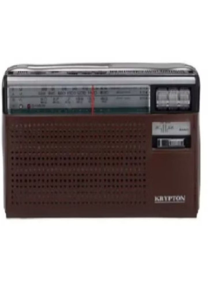 KRYPTON Krypton Portable Radio 1200mAh Brown KNR6330 