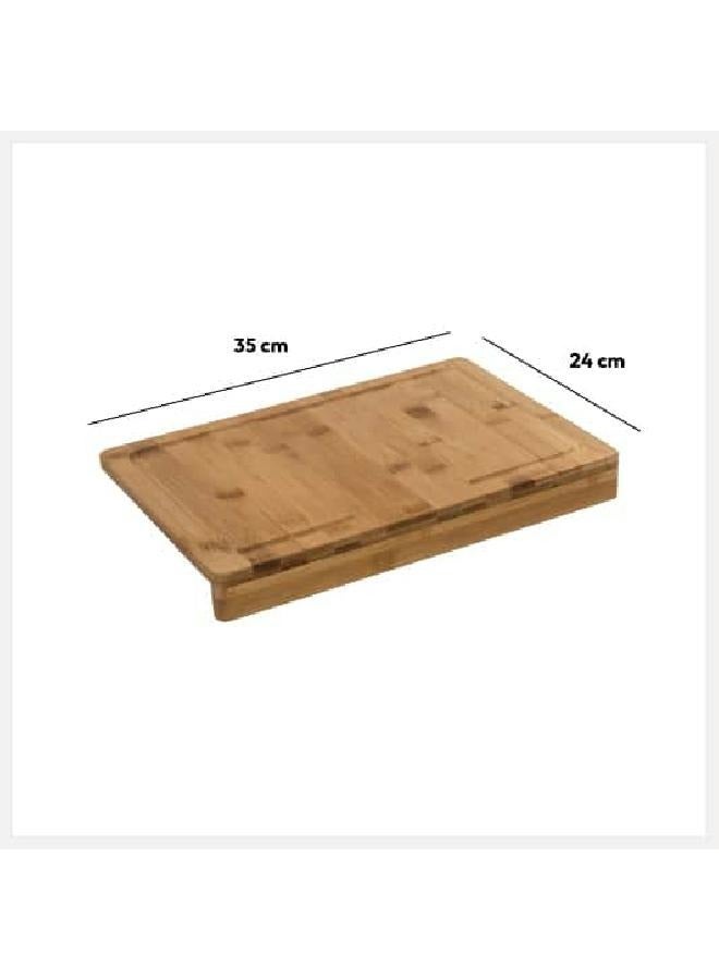 لوفت لوح تقطيع من الخيزران، الطول 35 × العرض 24 × الارتفاع 4 سم، خشب طبيعي - 151177 - Image 4