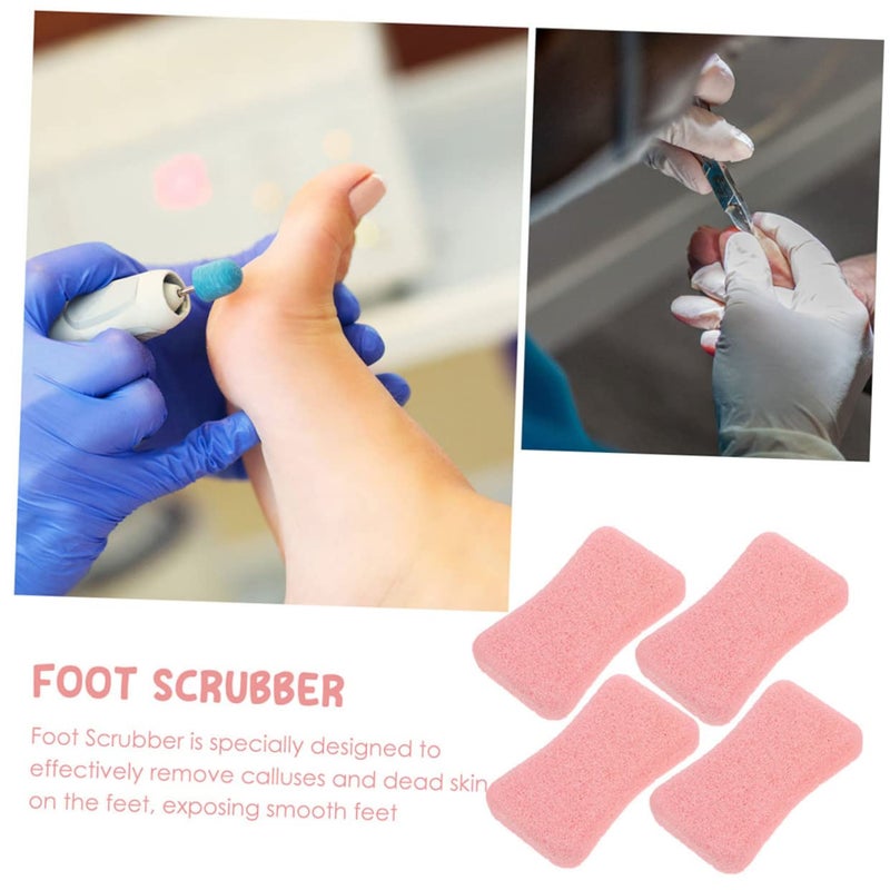 OUNONA 4Pcs Foot Scrubber Pumice Exfoliator for Feet Durable Remover Tools Skin Friendly Pedicure Supplies for Home Salon Use - Image 4