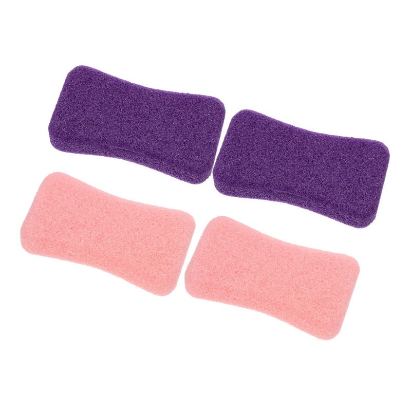OUNONA 4Pcs Foot Scrubber Pumice Exfoliator for Feet Durable Remover Tools Skin Friendly Pedicure Supplies for Home Salon Use - Image 1