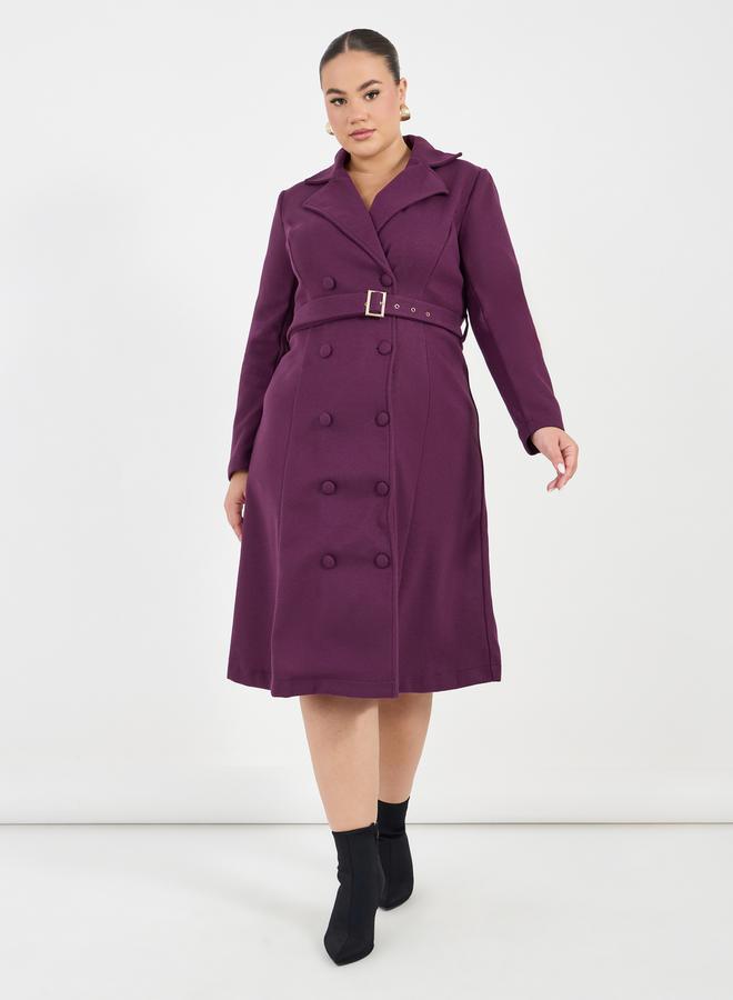 Styli Belted Midi Dress - Image 1