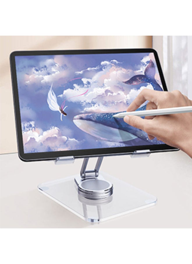 SHOPI - Quality Tablet Stand,Adjustable Foldable Eye-Level Aluminum Solid Up to 15-in Tablets Holder for Microsoft Surface Series Tablets,iPad Series,Samsung Galaxy Tabs,Amazon Kindle - Image 1