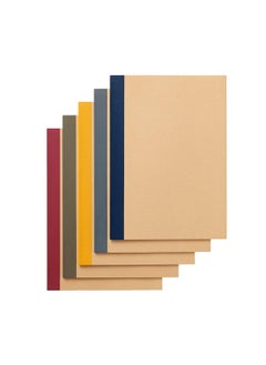 MUJI MUJI Set of 5 Notebooks 30 Sheets, Color Ruled B5 76316145 Multicolor 