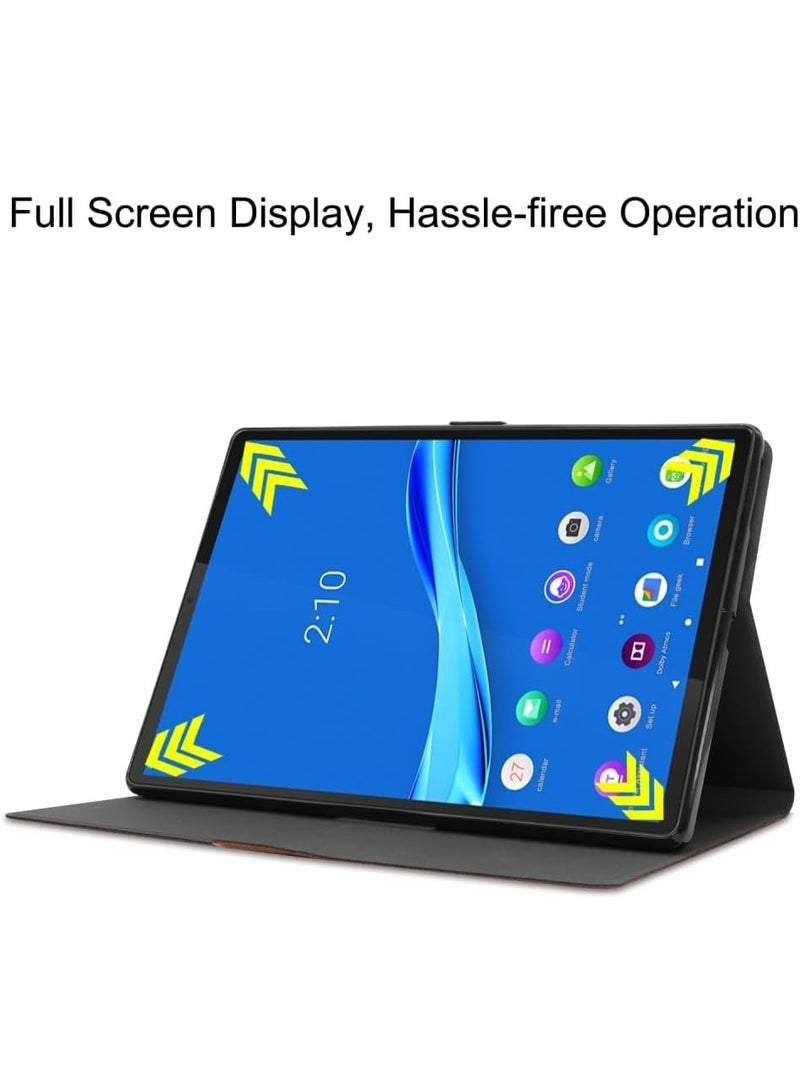 Muzz حافظة لجهاز سامسونج جالاكسي تاب A9 بلس 11" حافظة تابلت، حافظة فليب مقاومة للصدمات، غطاء خلفي ناعم من TPU، غطاء جلدي لجهاز سامسونج جالاكسي تاب A9+ 2023 (بني) - Image 3