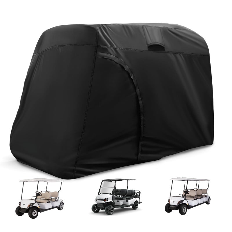 TwoPone Golf Cart Cover,420D Waterproof Golf Cart Seat Covers 6 Passengers ,Golf Cart Accessories Fits for Yamaha,Honda,Club Car,Ezgo Golf Carts - Image 1