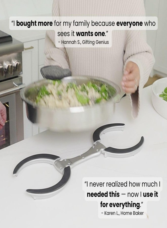 Trivae Pot Lid Holder - 4-in-1 Pot Lid Holder While Cooking, Pan Lid Holder, Trivet & Cake Stand - Versatile Kitchen Tool for Hot Pots, Serving & Display - Space-Saving, Heat-Resistant Stand - Image 4