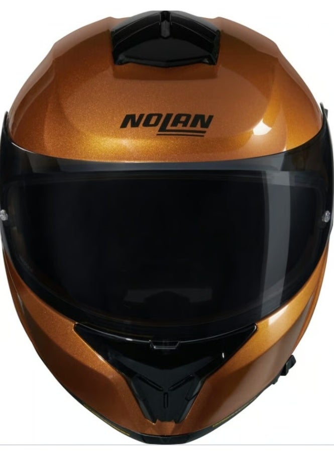 Nolan N80-8 VERNICIATURA SPECIALE OCHRE  BLACK GLOSSY  Helmet - Image 2
