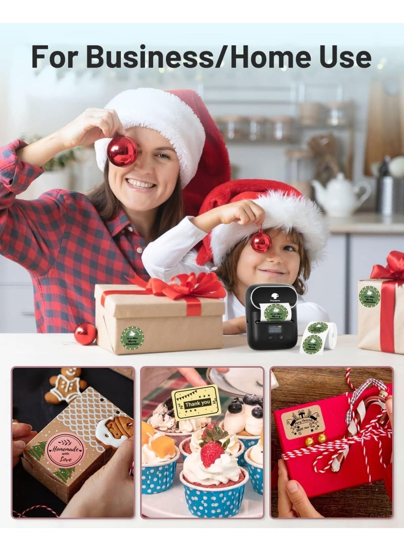 فوميمو طابعة ملصقات M110 - طابعة ملصقات باركود حرارية محمولة بتقنية البلوتوث للشركات الصغيرة، عناوين، شعارات، ملابس، بريد، ملصقات للهواتف وأجهزة الكمبيوتر - Image 5