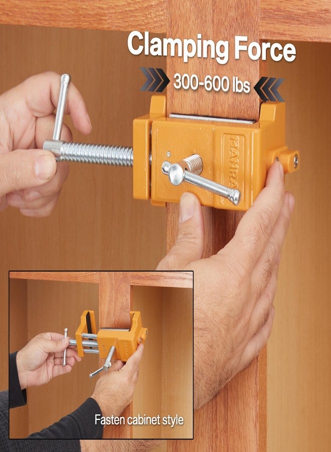manram Cabinet Clamps 4 Pack Protective Case Included - Cabinet Face Frame Clamps, Claw Clamps for Cabinets - Image 3