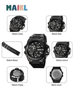 MAIKL MAIKL upgraded Wolverine watch for men, high school students, multifunctional waterproof night light dual display technology, sports electronic watch for men  - Image 3