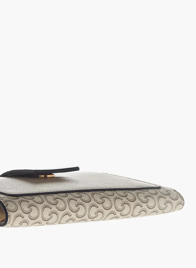 سيليست Womens Monogram Print Bi-Fold Wallet