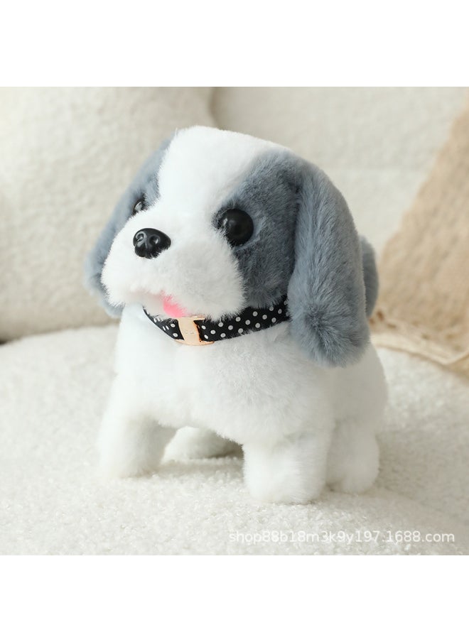 Electric Kidsren's Toy Puppy Artificial Walking Plush Kidsren's Dog Walking Stall Pet Girl Gift Baby-Color:Husky -Specifications:The Whole Box Does Not Come With OPP Bags  - Image 1