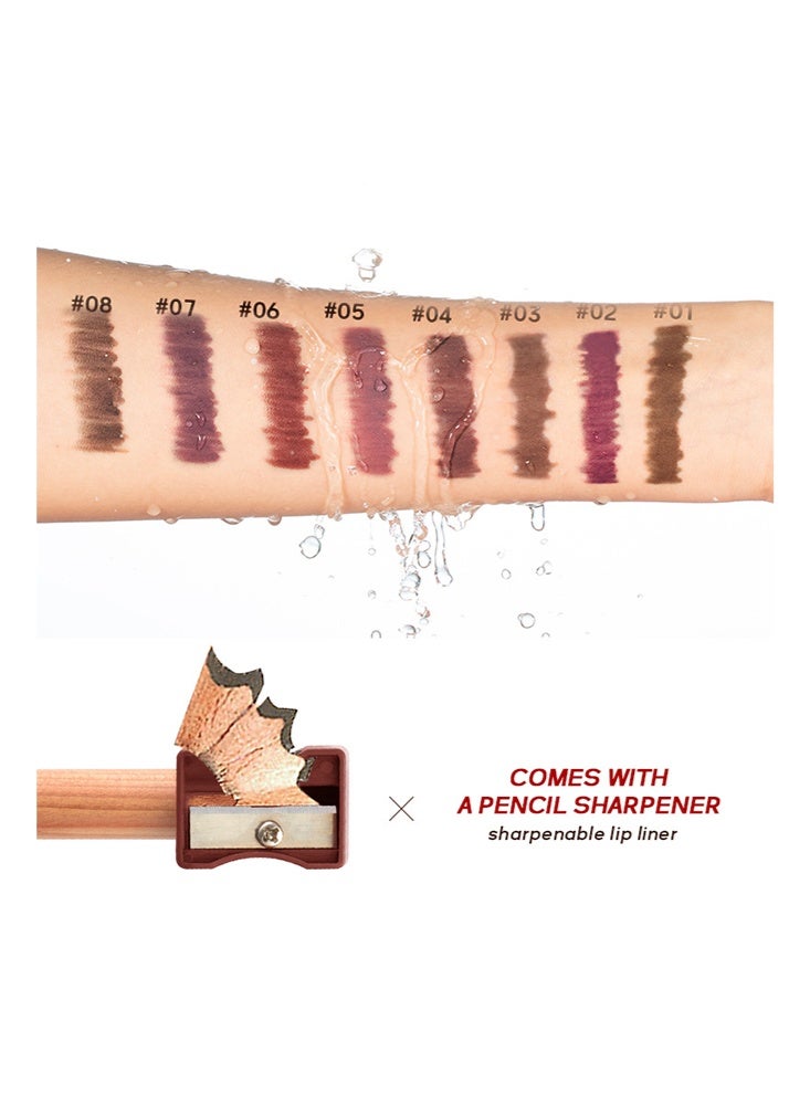pudaier Lip Contour 2.0-Creamy Like Butter Matte Lip Pencil, Waterproof & Smudge-Proof Matte Pencil, Long-Lasting & Durable, Smooth & Easy Glide, Non-Smudge, Contouring, Filling & Layering #06 - Image 3