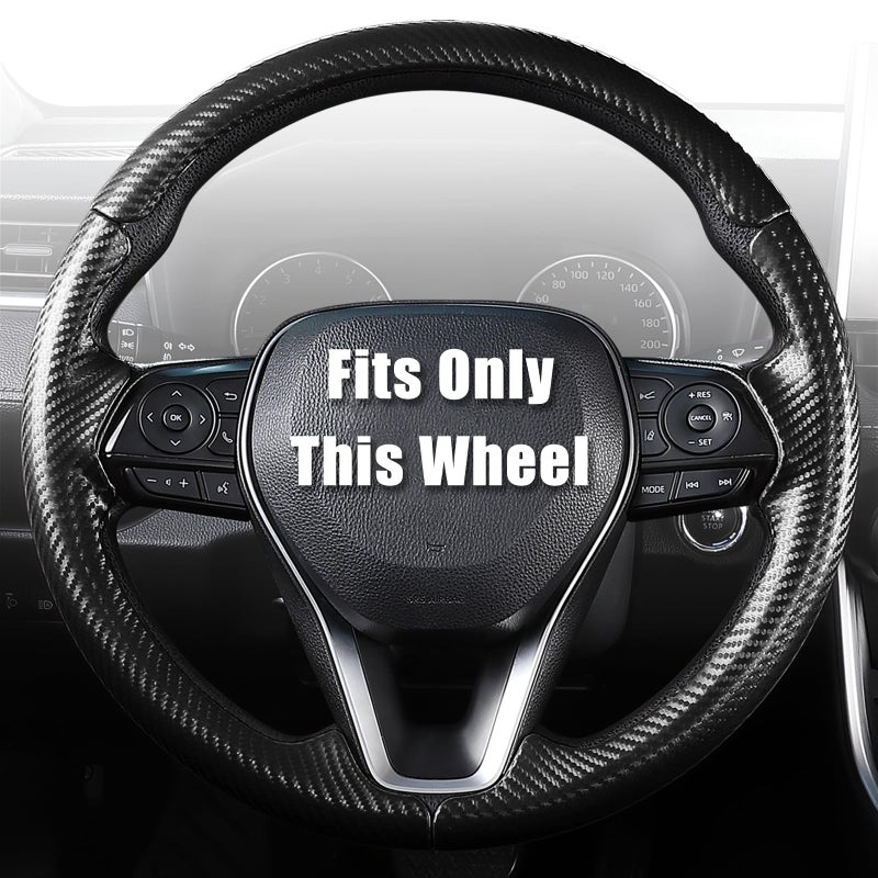 Aimato Customized Steering Wheel Cover for Toyota Camry 2018-2024/RAV4 2019-2025/Corolla 2020-2025/Avalon 2019-2022/Venza 2021-2024 Thin,Anti-Slip,Scratch-Resistant Exclusive Car Accessory for Toyota - Image 1