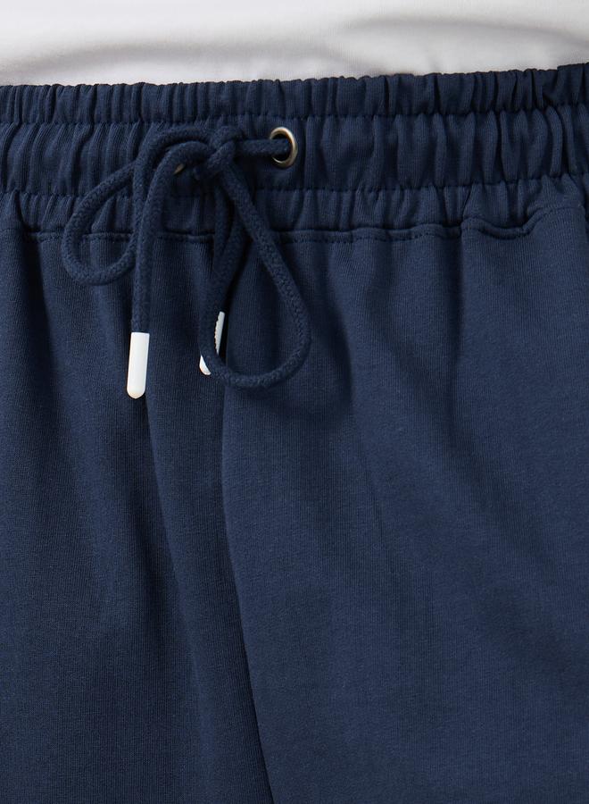 Styli Oversized Solid Shorts with Drawstring - Image 3