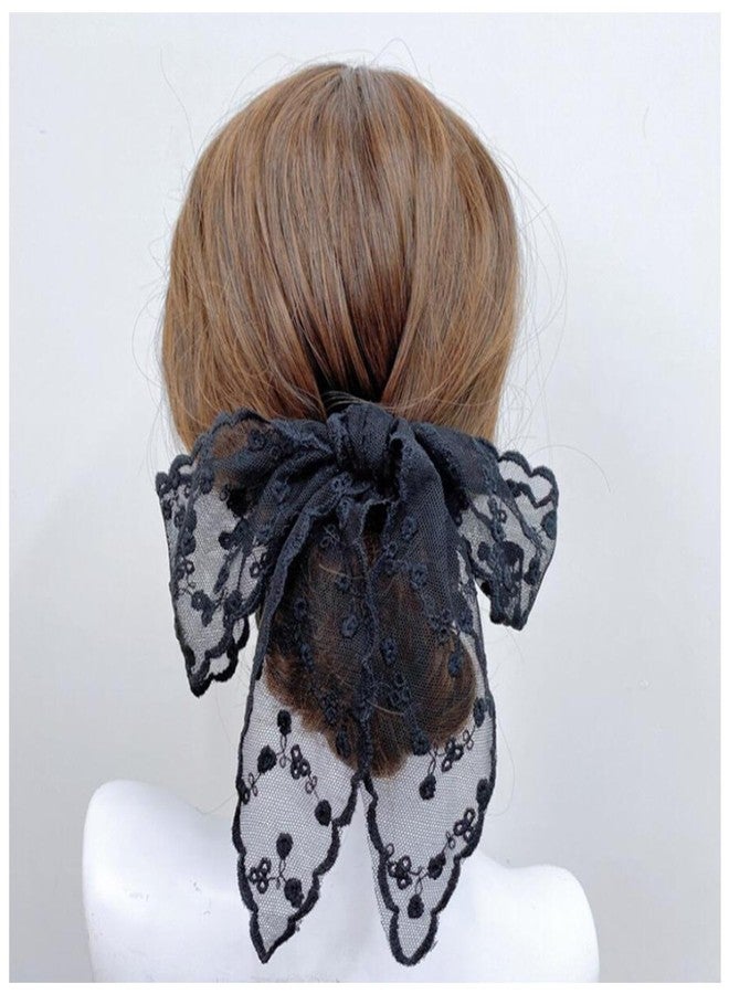SuiGlory 3pcs Lace Headband Head Hair Scarf, Handbag Handle Wrap Ribbon Scarf Neckerchief - Image 3