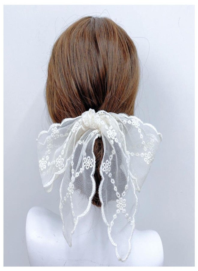 SuiGlory 3pcs Lace Headband Head Hair Scarf, Handbag Handle Wrap Ribbon Scarf Neckerchief - Image 4
