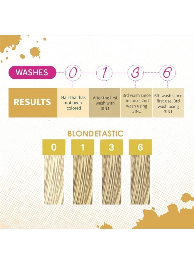 Punky Colour Blondetastic, 3-in-1 Color Depositing Hair Cleanser & Conditioner, 8.5 fl oz. - Image 5