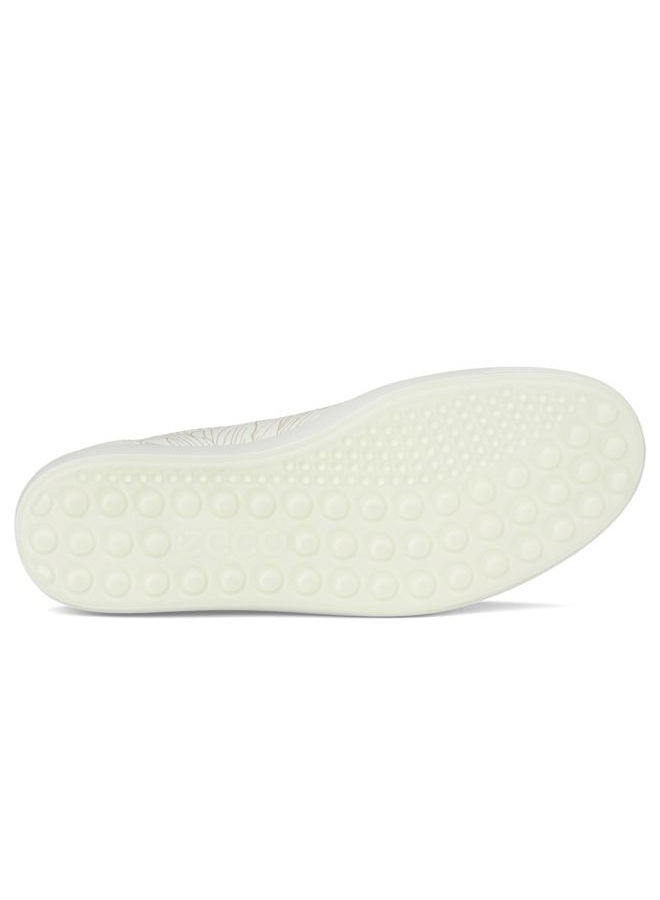 ECCO Women's Soft 7 Sneaker, White/Floral Print, 8-8.5 - Image 3