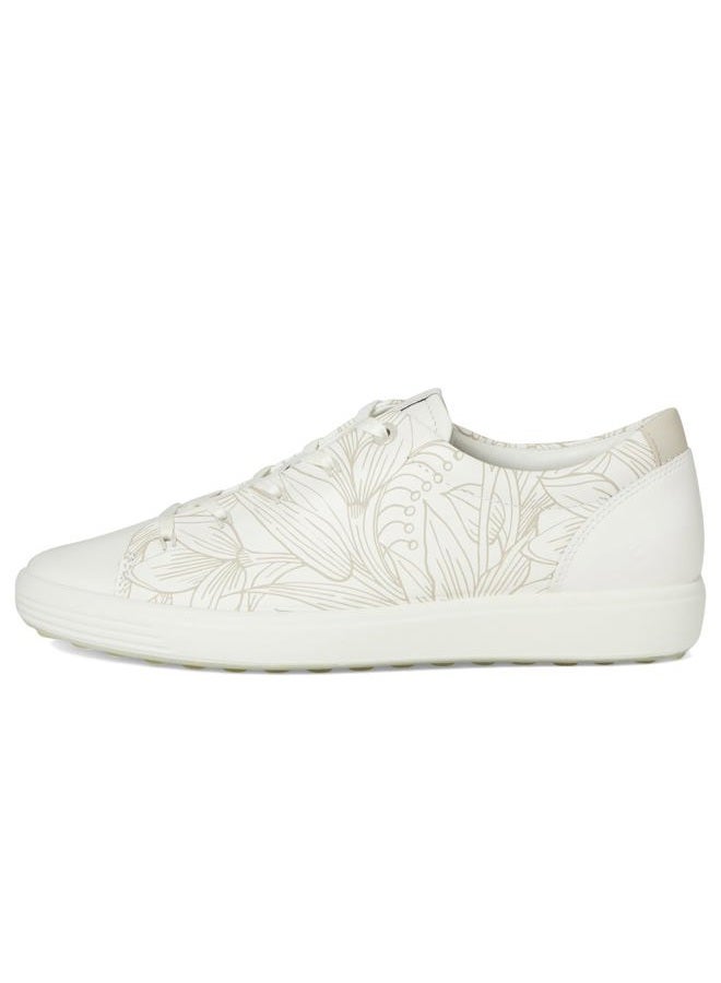 ECCO Women's Soft 7 Sneaker, White/Floral Print, 8-8.5 - Image 4