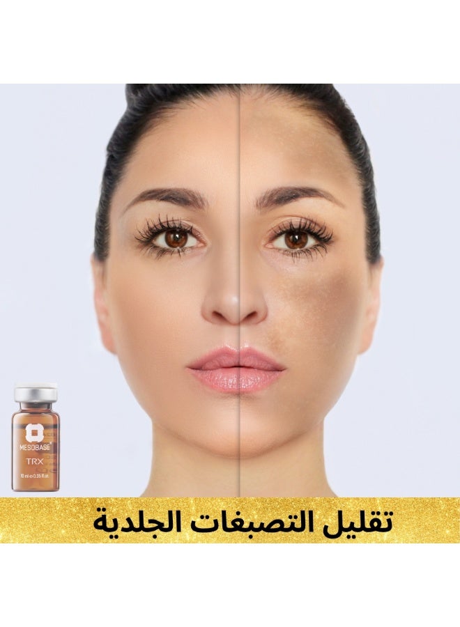 MESOBASE mesotherapy Tranexamic 10% for melasma dark spots unifying skin tone reducing acne scars brightening and refreshing the skin (one 10ml pack) - Image 2