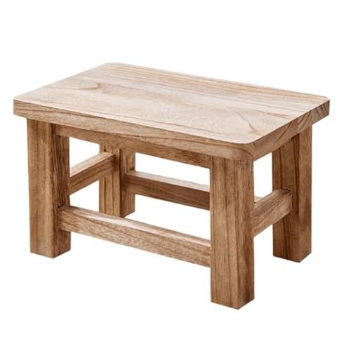 Dantawood Wooden Step Stools for High Beds, Safety Stepping Stool Bathroom, Kitchen Stool for Kids or Adult- L-30, W-23, H-20CM - Image 1