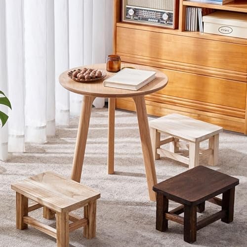 Dantawood Wooden Step Stools for High Beds, Safety Stepping Stool Bathroom, Kitchen Stool for Kids or Adult- L-30, W-23, H-20CM - Image 4