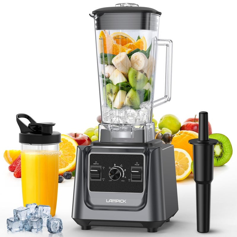 LAMPICK Blenders for Kitchen, 2000W Blender for Smoothies 35000 RPM Professional Grade High-Speed Smoothie Blender with 68 oz Pitcher & 27 oz To-Go Cup for Shakes, Ice Crushing, and Frozen Fruit - Image 1