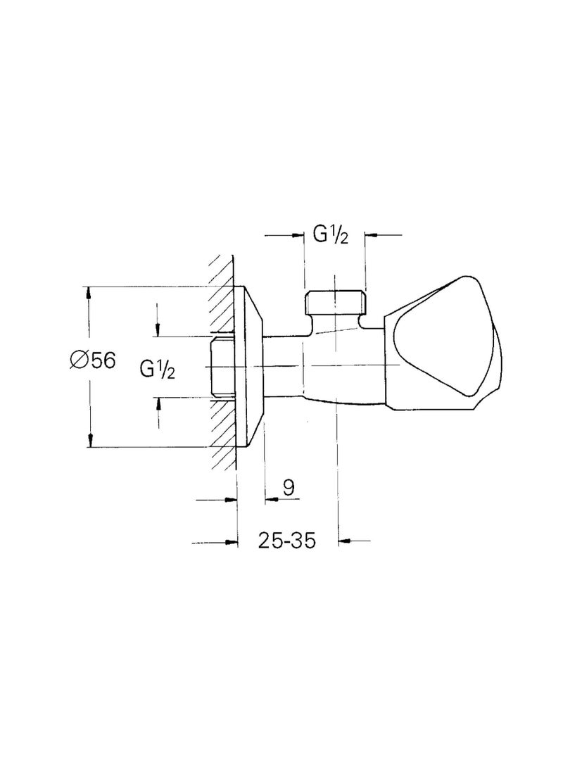 GROHE Angle valve connector to showerhead or shataf 2295800M - Image 2