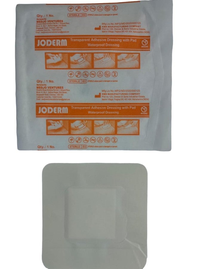 JOMED Waterproof & Transparent Film Dressings with pad, size : 10x10cm, box of 10 pcs - Image 5