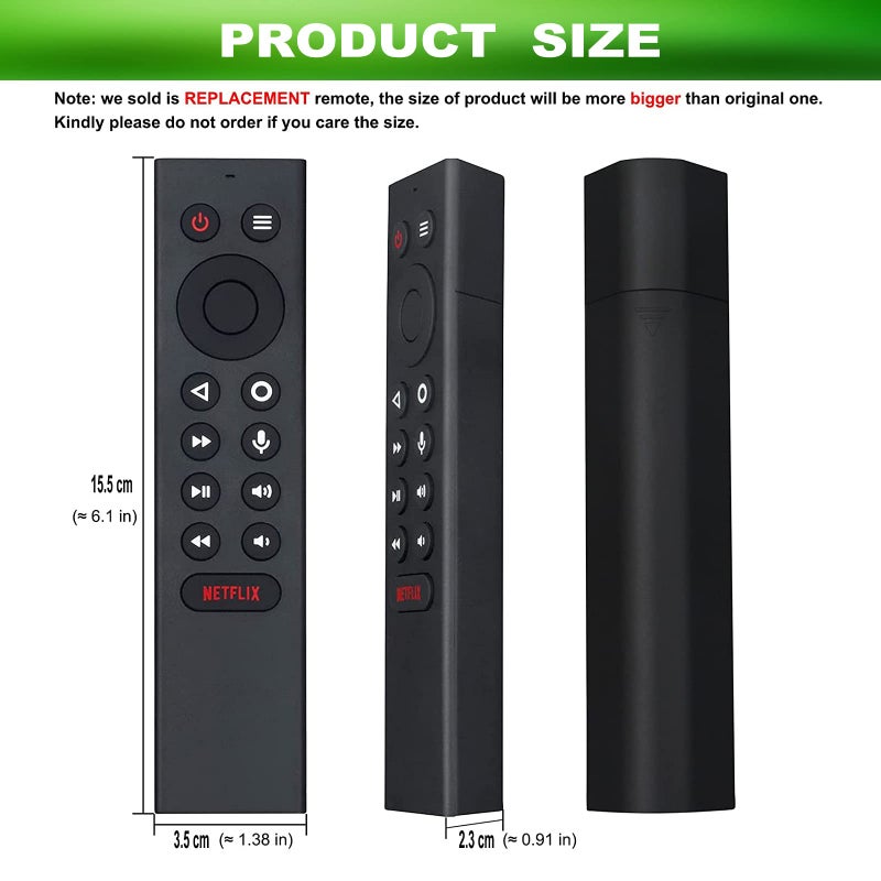 PERFASCIN P3700 sub P2575 P2897 Replacement Voice Universal Remote Control fit for for NVIDIA Shield TV Pro, Fit for NVIDIA Shield TV 2015/2017/2019 Models - Image 3