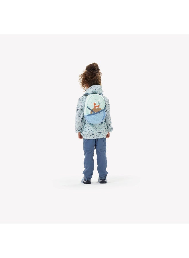 Quechua By DECATHLON | MH 100 | capacity 5 litres | Kids Hiking Trekking Backpack 2-6 years |Mint Animals  - Image 3
