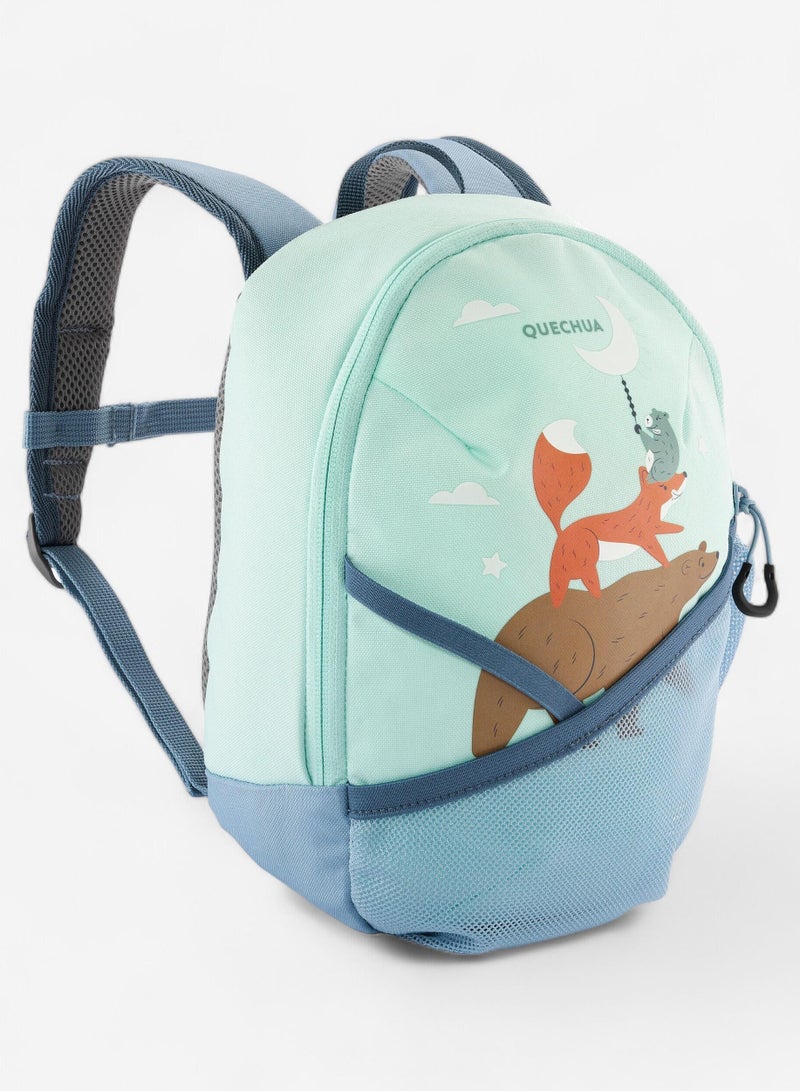 Quechua By DECATHLON | MH 100 | capacity 5 litres | Kids Hiking Trekking Backpack 2-6 years |Mint Animals  - Image 1