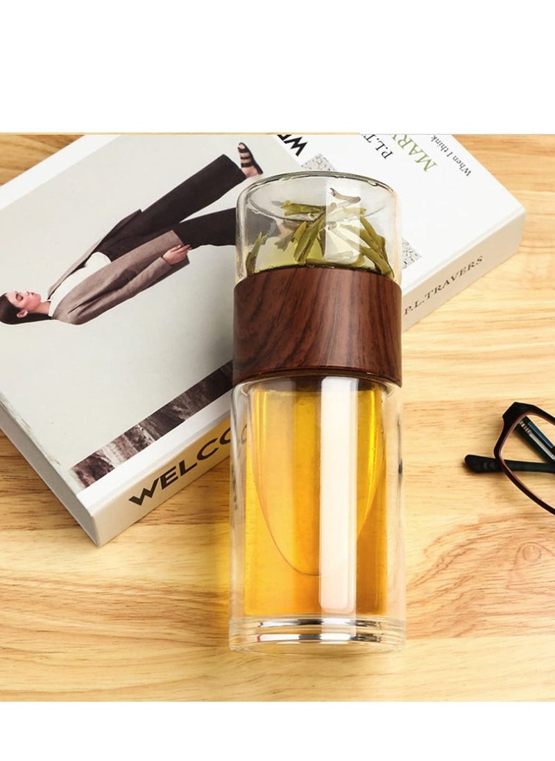 XiuWoo Leakproof Travel Mug with Strainer Tea Tumbler 230ml  - Image 5