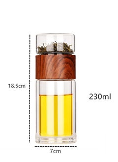 XiuWoo Leakproof Travel Mug with Strainer Tea Tumbler 230ml  - Image 3