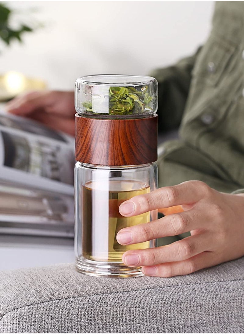 XiuWoo Leakproof Travel Mug with Strainer Tea Tumbler 230ml  - Image 2