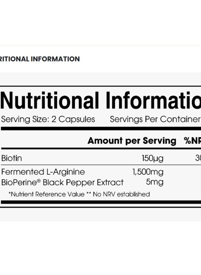 ALPHA01 L-Arginine 1500 mg – Supports Blood Flow, Energy & Muscle Performance, Made in UK, 90 Capsules - Image 3