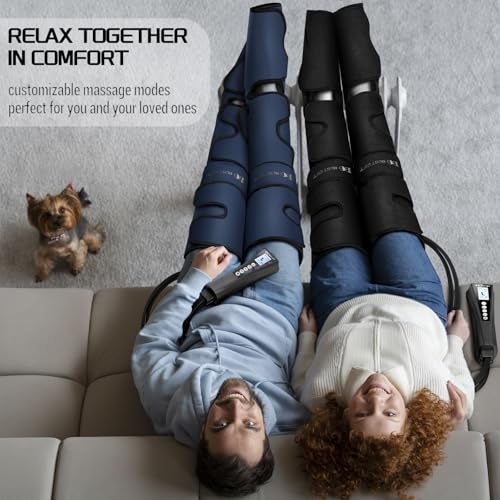 Bestgift Christmas Gifts for Men, Women, Mom, Dad, Mother's Day, Father's Day, Air Compression Massager with Heat for Foot, Leg, Calf, Thigh, Knee, Helpful for Muscle Fatigue, Cramps, Swelling, Edema - Image 5