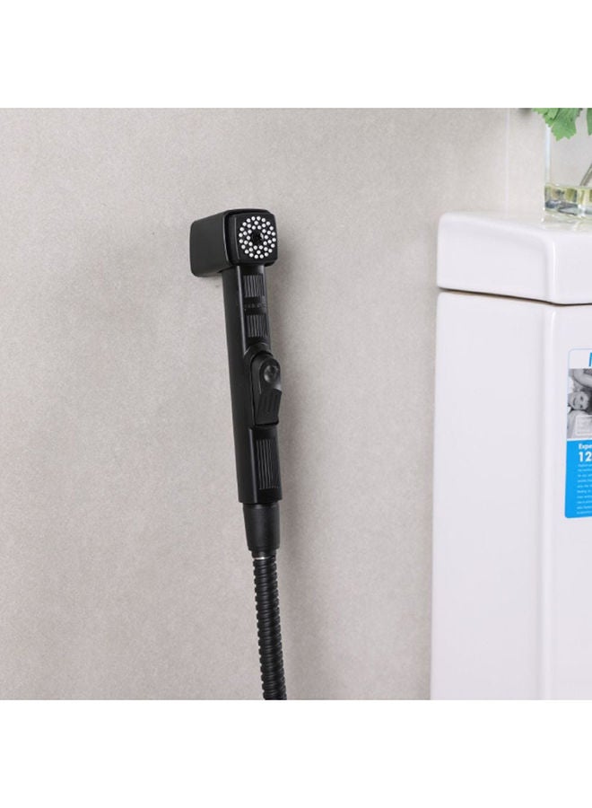 milano Square Shattaf Pvc Shattaf Handheld Bidet Sprayer With Hose For Toilets Bathroom Lavatory Black - Image 5