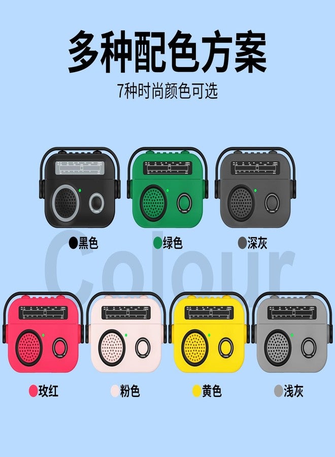 جراب صغير بتصميم كلاسيكي أنيق، سطح أملس غير لامع، فائق النحافة، مناسب لسماعات AirPods Pro 3، مصنوع من السيليكون الحراري المرن الناعم، يدعم الشحن اللاسلكي، غطاء واقٍ لسماعات AirPods Pro 3 - وردي - Image 2