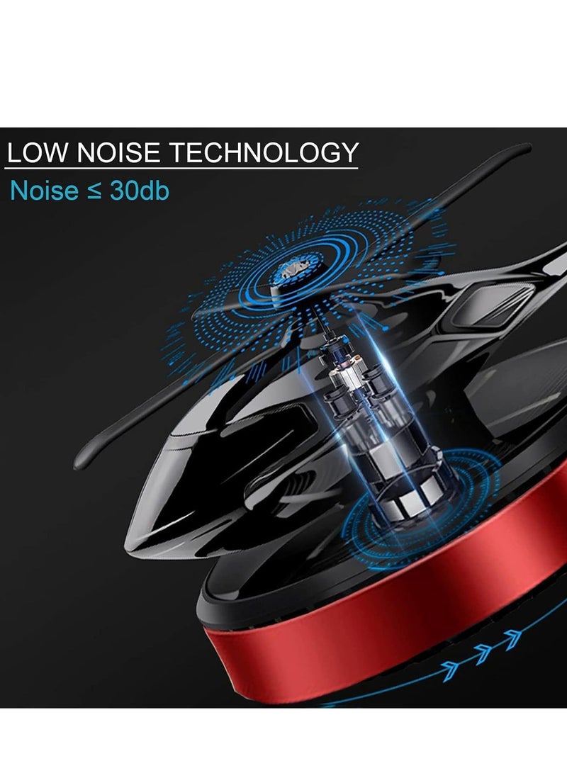 JAJEEK Helicopter Car Air Freshener, Rotating Solar Car Perfume - Osmanthus & Vanilla Scent, Airplane Design - Unique Auto Air Freshener for Car, Home, and Office - Image 3