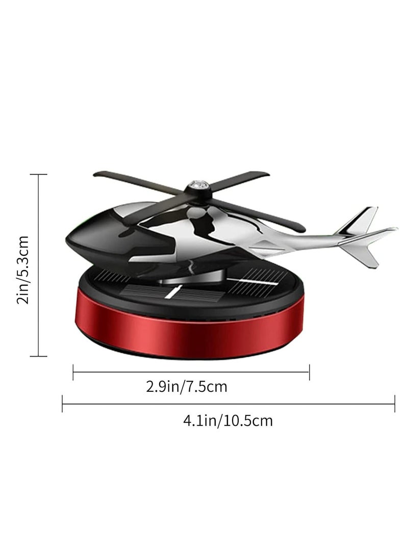 JAJEEK Helicopter Car Air Freshener, Rotating Solar Car Perfume - Osmanthus & Vanilla Scent, Airplane Design - Unique Auto Air Freshener for Car, Home, and Office - Image 5