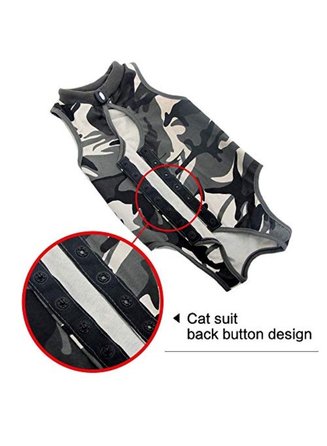 Cat Recovery Shirt for Abdominal Wounds, Anti Licking Wounds Suit for Medium Cats and Dogs (L) - Image 2