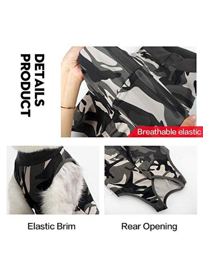 Cat Recovery Shirt for Abdominal Wounds, Anti Licking Wounds Suit for Medium Cats and Dogs (L) - Image 4