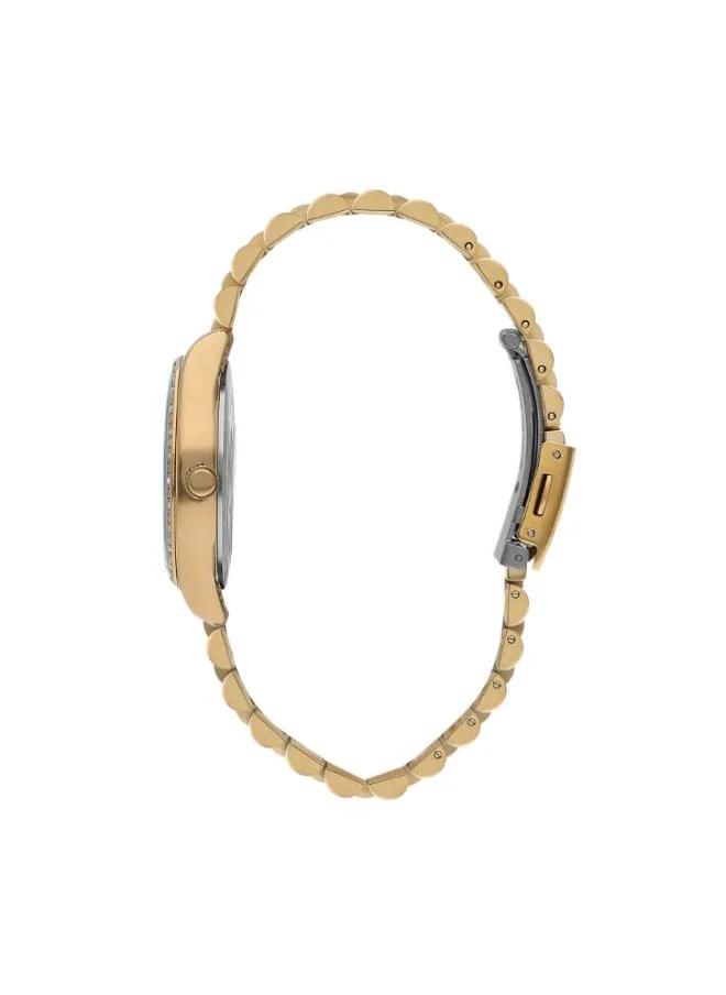 Lee Cooper Lee Cooper LC07818.130 Women's Analog Display Watch & Metal Strap Gold