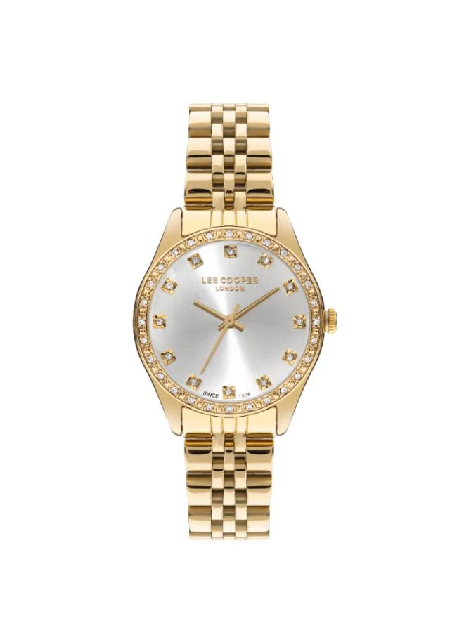 Lee Cooper Lee Cooper LC07818.130 Women's Analog Display Watch & Metal Strap Gold