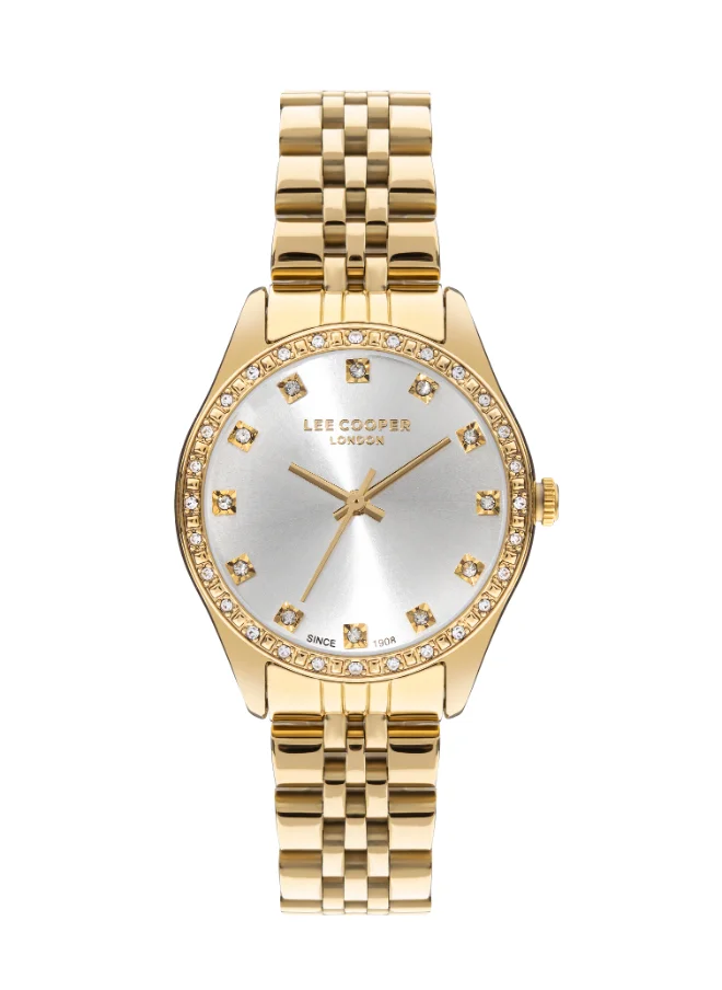 لي كوبر LEE COOPER Women's Analog White Dial Watch - LC07818.130