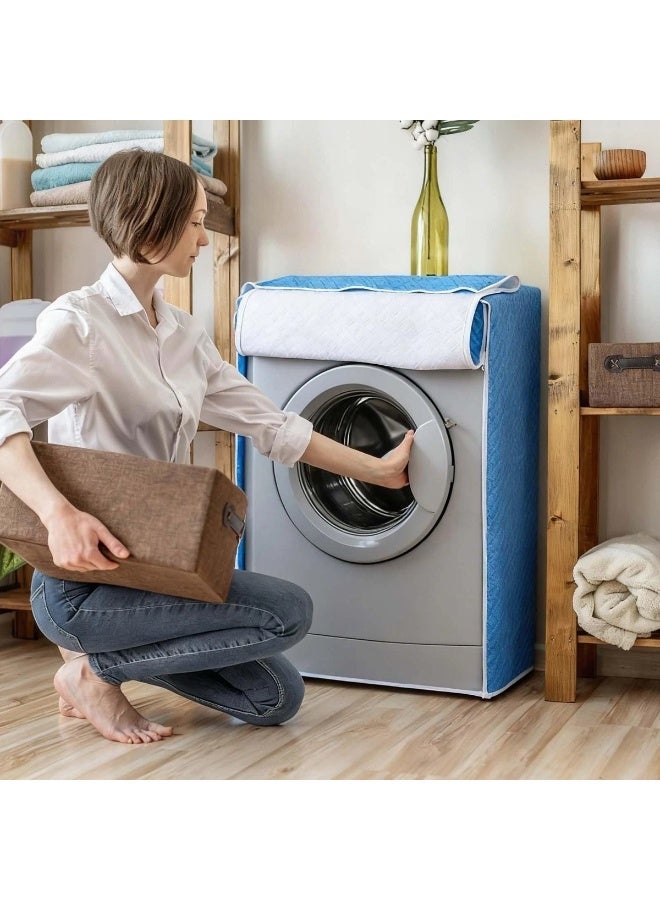 Stylish Waterproof Washing Machine Cover for Automatic Washing Machine (Blue) - Image 1
