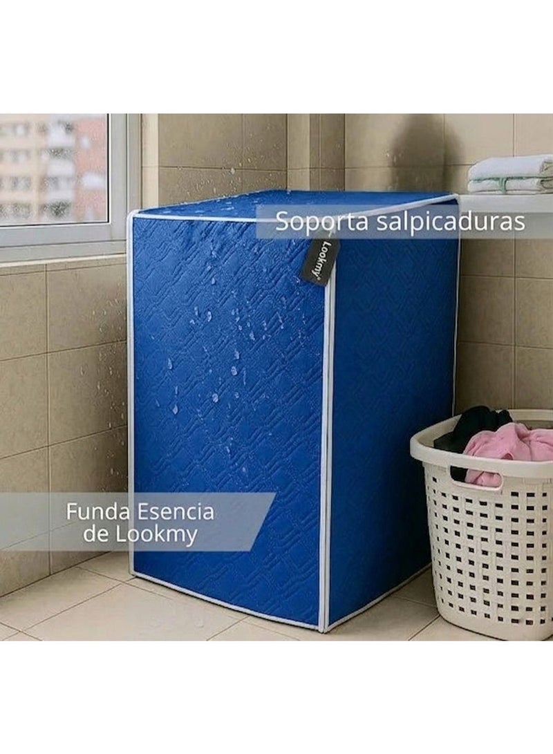 Stylish Waterproof Washing Machine Cover for Automatic Washing Machine (Blue) - Image 3